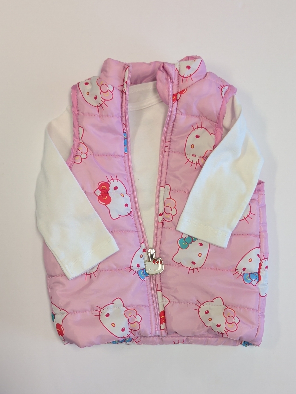 Pink Hello Kitty Quilted Puffer Vest
